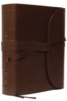 KJV, Journal the Word Bible, Large Print, Premium Leather, Brown, Red Letter Edition : Reflect on Your Favorite Verses, Leather / fine binding Book KJV, Journal the Word Bible, Large Print, Premium Leather, Brown, Red Letter Edition : Reflect on Your Favorite Verses, Leather / fine binding Book