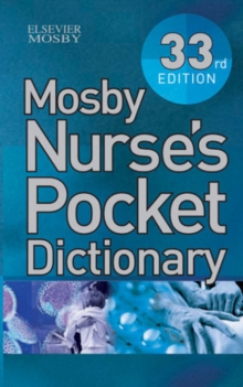 Mosby Nurse's Pocket Dictionary, Paperback Book Mosby Nurse's Pocket Dictionary, Paperback Book