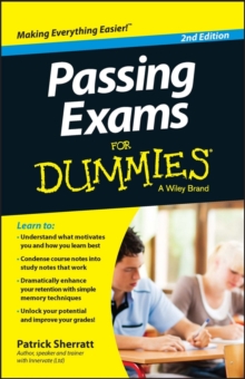Passing Exams For Dummies, Paperback / softback Book Passing Exams For Dummies, Paperback / softback Book