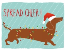 Dachshund Spread Cheer Holiday Embellished Notecards, Cards Book Dachshund Spread Cheer Holiday Embellished Notecards, Cards Book