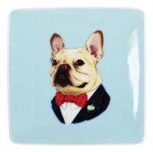 Berkley Bestiary Frenchie Portrait Square Poreclain Tray, Other merchandise Book Berkley Bestiary Frenchie Portrait Square Poreclain Tray, Other merchandise Book