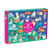 Cats & Dogs 100 Piece Double-Sided Puzzle