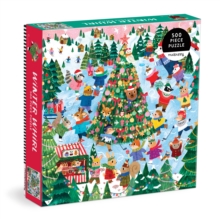 Winter Whirl 500 Piece Family Puzzle Mudpuppy