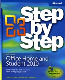 Microsoft Office Home and Student 2010 Step by Step, Paperback Book Microsoft Office Home and Student 2010 Step by Step, Paperback Book