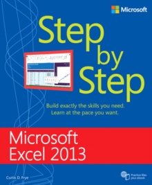 Microsoft Excel 2013 Step By Step, Paperback Book Microsoft Excel 2013 Step By Step, Paperback Book