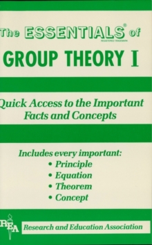 Group Theory I Essentials