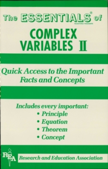 Complex Variables II Essentials