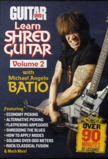 LEARN SHRED GUITAR VOLUME 2 DVD, Book LEARN SHRED GUITAR VOLUME 2 DVD, Book