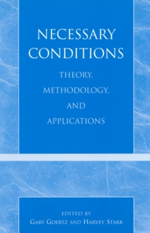 Necessary Conditions : Theory, Methodology, and Applications