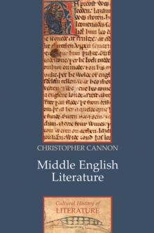 Middle English Literature, Paperback / softback Book Middle English Literature, Paperback / softback Book