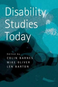 Disability Studies Today, Hardback Book Disability Studies Today, Hardback Book
