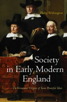 Society in Early Modern England, Hardback Book Society in Early Modern England, Hardback Book