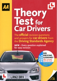 Theory Test for Car Drivers : AA Driving Test, Paperback Book Theory Test for Car Drivers : AA Driving Test, Paperback Book