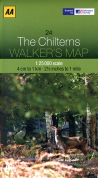 The Chilterns, Sheet map, folded Book The Chilterns, Sheet map, folded Book