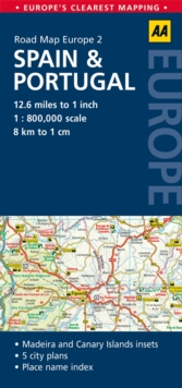 2. Spain & Portugal : AA Road Map Europe, Sheet map, folded Book 2. Spain & Portugal : AA Road Map Europe, Sheet map, folded Book