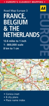 3. France, Belgium & the Netherlands : AA Road Map Europe, Sheet map, folded Book 3. France, Belgium & the Netherlands : AA Road Map Europe, Sheet map, folded Book