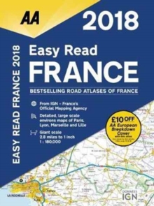 AA Easy Read Atlas France, Paperback Book AA Easy Read Atlas France, Paperback Book