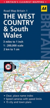 West Country & South Wales, Sheet map, folded Book West Country & South Wales, Sheet map, folded Book
