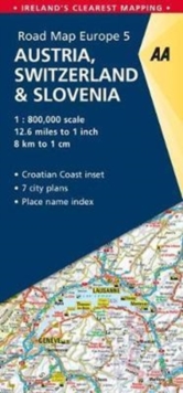 5. Austria, Switzerland & Slovenia : AA Road Map Europe, Sheet map, folded Book 5. Austria, Switzerland & Slovenia : AA Road Map Europe, Sheet map, folded Book