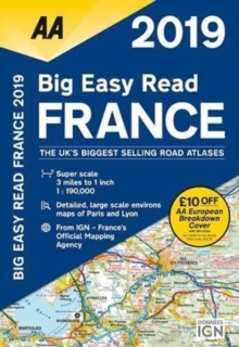 AA Big Easy Read Atlas France 2019, Paperback / softback Book AA Big Easy Read Atlas France 2019, Paperback / softback Book
