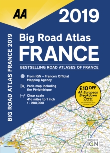 AA Big Easy Read Atlas France 2019, Spiral bound Book AA Big Easy Read Atlas France 2019, Spiral bound Book