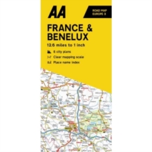 AA Road Map France & Benelux