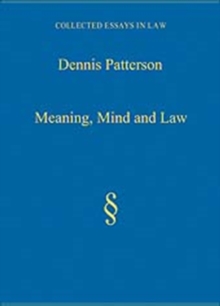 Meaning, Mind and Law, Hardback Book Meaning, Mind and Law, Hardback Book