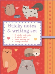 Sticky Notes and Writing Set: Cute Cats : Charming stationery wallet containing notes, stickies and envelope on a cute cat theme