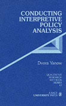 Conducting Interpretive Policy Analysis, Paperback Book Conducting Interpretive Policy Analysis, Paperback Book