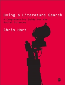 Doing a Literature Search : A Comprehensive Guide for the Social Sciences, Paperback Book Doing a Literature Search : A Comprehensive Guide for the Social Sciences, Paperback Book