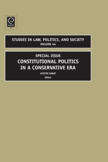 Constitutional Politics in a Conservative Era : Special Issue, Hardback Book Constitutional Politics in a Conservative Era : Special Issue, Hardback Book