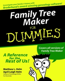 Family Tree Maker For Dummies, Paperback Book Family Tree Maker For Dummies, Paperback Book
