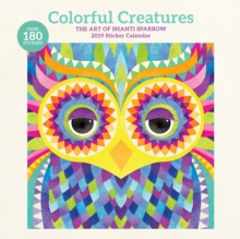 Colorful Creatures Shanti Sparrow 2019 Sticker Wall Calendar, Calendar Book Colorful Creatures Shanti Sparrow 2019 Sticker Wall Calendar, Calendar Book