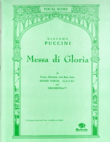 MESSA DI GLORIA VOCAL SCORE SATB, Paperback Book MESSA DI GLORIA VOCAL SCORE SATB, Paperback Book