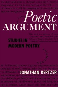 Poetic Argument : Studies in Modern Poetry