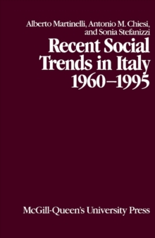 Recent Social Trends in Italy, 1960-1995