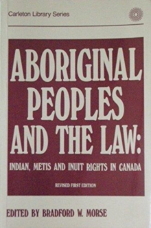 Aboriginal Peoples and the Law