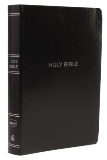 NKJV Holy Bible, Giant Print Center-Column Reference Bible, Black Leather-look, Thumb Indexed, 72,000+ Cross References, Red Letter, Comfort Print: New King James Version