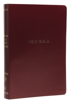 NKJV, Reference Bible, Center-Column Giant Print, Leather-Look, Burgundy, Indexed, Red Letter Edition, Comfort Print, Paperback Book NKJV, Reference Bible, Center-Column Giant Print, Leather-Look, Burgundy, Indexed, Red Letter Edition, Comfort Print, Paperback Book
