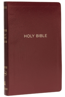 NKJV, Thinline Reference Bible, Leather-Look, Burgundy, Red Letter, Comfort Print : Holy Bible, New King James Version