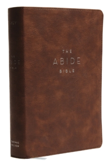 NKJV, Abide Bible, Leathersoft, Brown, Red Letter, Comfort Print : Holy Bible, New King James Version