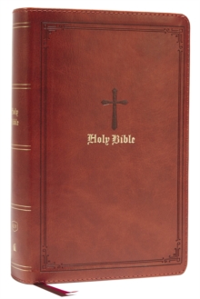 Thomas Nelson Publishers Kjv Holy Bible, Large Print Single-Column With 43, 000 End-of-Verse Cross References, Brown Leathersoft, Personal Size, Red Letter, Comfort Print,