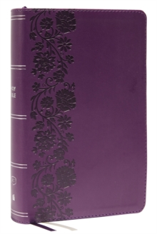 KJV Holy Bible: Large Print Single-Column with 43,000 End-of-Verse Cross References, Purple Leathersoft, Personal Size, Red Letter, Comfort Print: King James Version