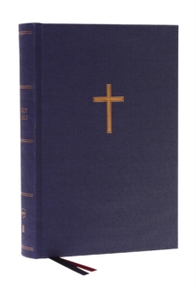 NKJV, Single-Column Wide-Margin Reference Bible, Cloth over Board, Blue, Red Letter, Comfort Print : Holy Bible, New King James Version