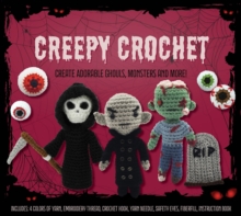 Quarto Publishing Group Usa Inc Creepy Crochet Kit , Create Adorable Ghouls, Monsters And More! Includes, 4 Colors Of Yarn, Embroidery Thread, Crochet Hook, Yarn Needle, Safety