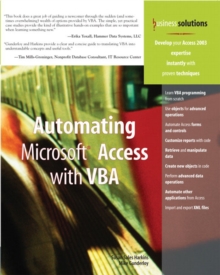 Automating Microsoft Access with VBA, Paperback Book Automating Microsoft Access with VBA, Paperback Book