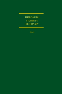 Thai-English Student's Dictionary, Hardback Book Thai-English Student's Dictionary, Hardback Book