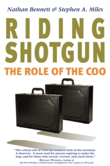 Riding Shotgun : The Role of the COO, Hardback Book Riding Shotgun : The Role of the COO, Hardback Book