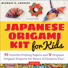 Japanese Origami Kit for Kids : 92 Colorful Folding Papers and 12 Original Origami Projects for Hours of Creative Fun! [Origami Book with 12 projects]