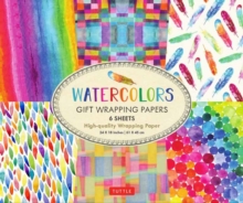 Rainbow Watercolors Gift Wrapping Papers - 6 sheets : 24 x 18 inch Wrapping Paper